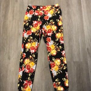 Flower Print Dress Slacks